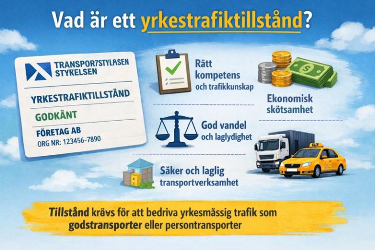 Yrkestrafiktillstånd vad är det