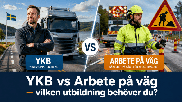 YKB vs Arbete på väg – vilken utbildning behöver du?